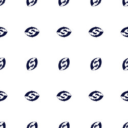 patterns with abstract seed repeating in rows vector image