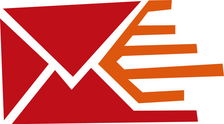 Sending mail or message icon envelope vector