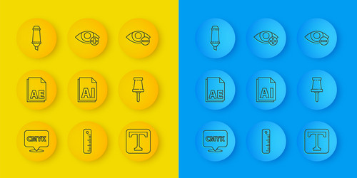 set line speech bubble with text cmyk ae file vector image