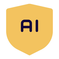 shield for data encryption with artificial vector image
