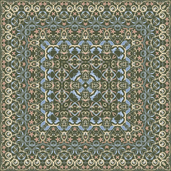 square pattern for the silk scarf Vector Image