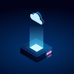 Cloud Computing & Data Network vector image