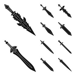 isolated object of sharp and blade sign vector image