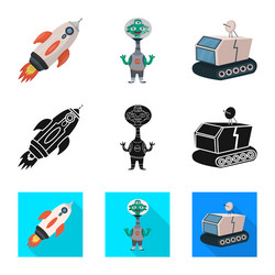 isolated object astronomy and technology sign vector image
