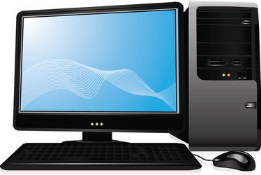 Computer Monitor Display vector image