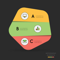 Modern infographic for business project vector