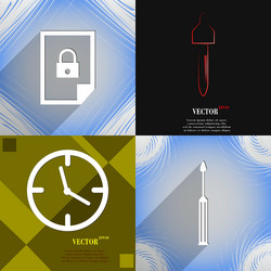 set of abstract backgrounds with different web vector image