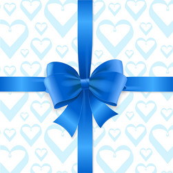 bow background heart vector