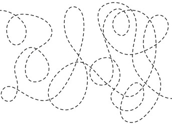 Dotted Curve Puzzle Pattern vector image