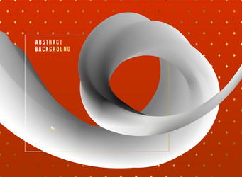 Gradient fluid abstract shape 3d color vector