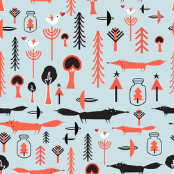 Funky trees Royalty Free Vector Image - VectorStock