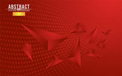 red minimalist gradient with abstract geometry vector image