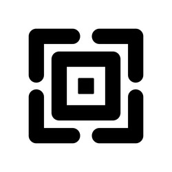 scanning icon or data scan reading vector image