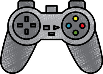 video game console joystick control buttons vector