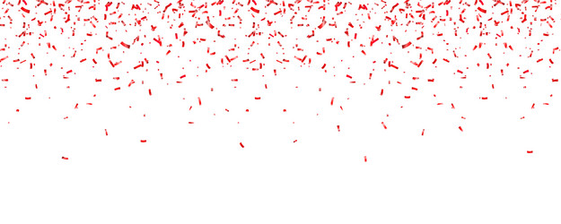 christmas valentines day red confetti on white vector