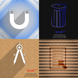 set of abstract backgrounds with different web vector image