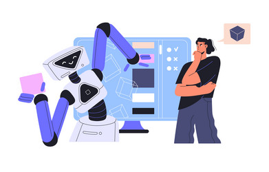 artificial intelligence help to create shape vector image
