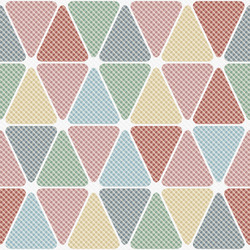 seamless geometric pattern with triangles of boho vector image