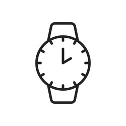 time and clock web icons in line style timer vector image