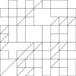geometric pattern with triangles rectangles vector image