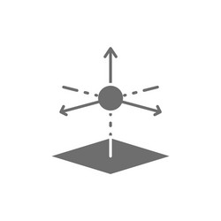 3d product modeling 3 dimensional model grey icon vector