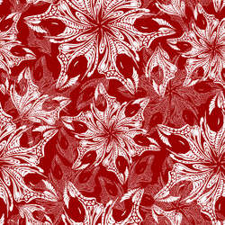 Seamless white openwork pattern of abstract vector