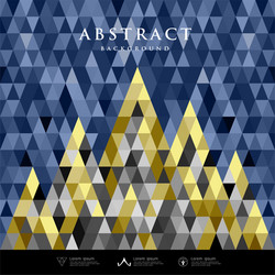 abstract architecture concept colorful triangles vector image