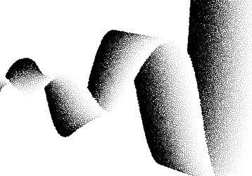 abstract background with wave of scattered dots vector image