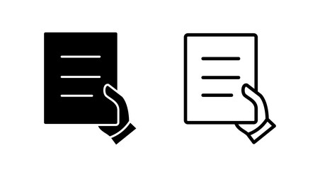 Document icon paper file vector
