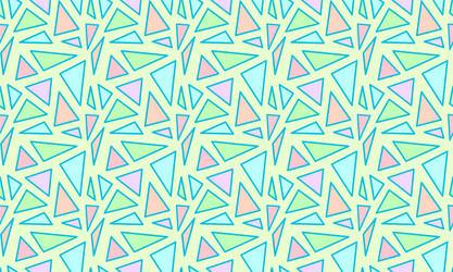 Geometric seamless pattern with triangles vector