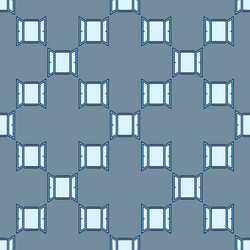 opened window simple colored seamless pattern vector image
