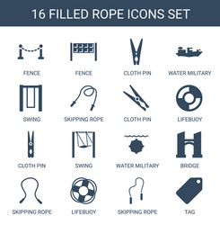 5 rope icons Royalty Free Vector Image - VectorStock