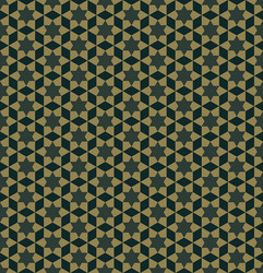 Seamless background hexagon pattern green yellow vector