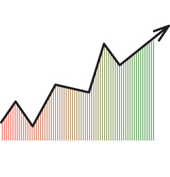 Arrow diagram chart vector