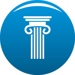 Double columned column icon blue vector