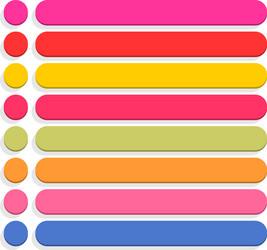 flat blank icon empty internet color button vector image