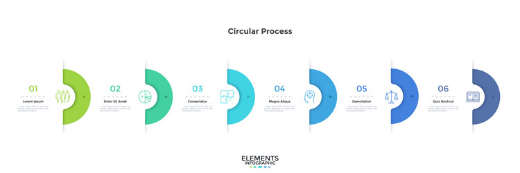 Modern infographic template vector