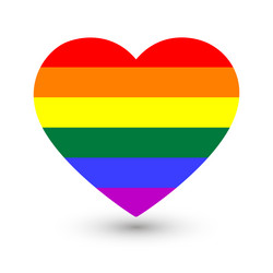 pride lgbt heart emoji Vector Image