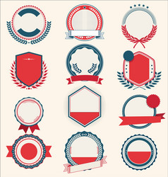 Retro & Vintage Badges & Labels Vector Image