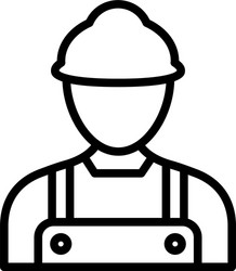 Worker icon which can easily modify or edi vector