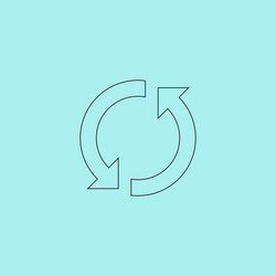 refresh reload rotation loop sign vector image