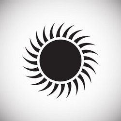 sun icon on background for graphic and web design vector image