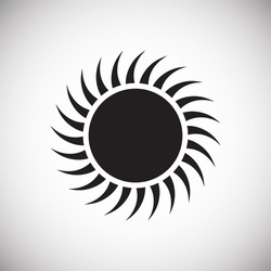 Sun icon on background for graphic and web design vector