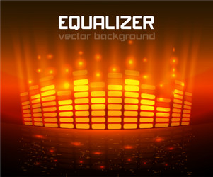 Music equalizer dynamic volume Royalty Free Vector Image