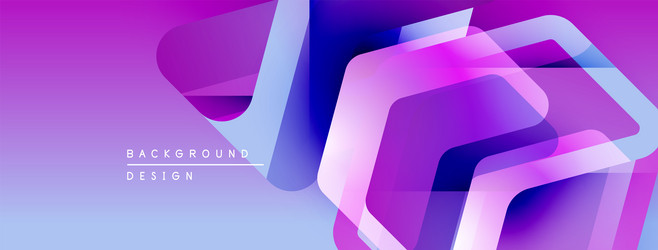 abstract geometric shapes overlap creating vector image