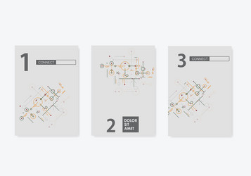 cover network polygonal element abstract form vector image