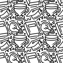 Doodle set school hand drawing Royalty Free Vector Image