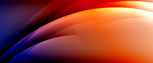 dynamic flowing waves on gradient color background vector image