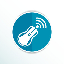 Wireless mouse button web icon tool click vector