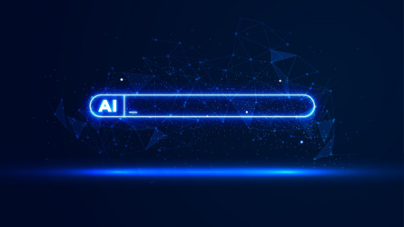 AI Prompt Bar - High Tech Background vector image